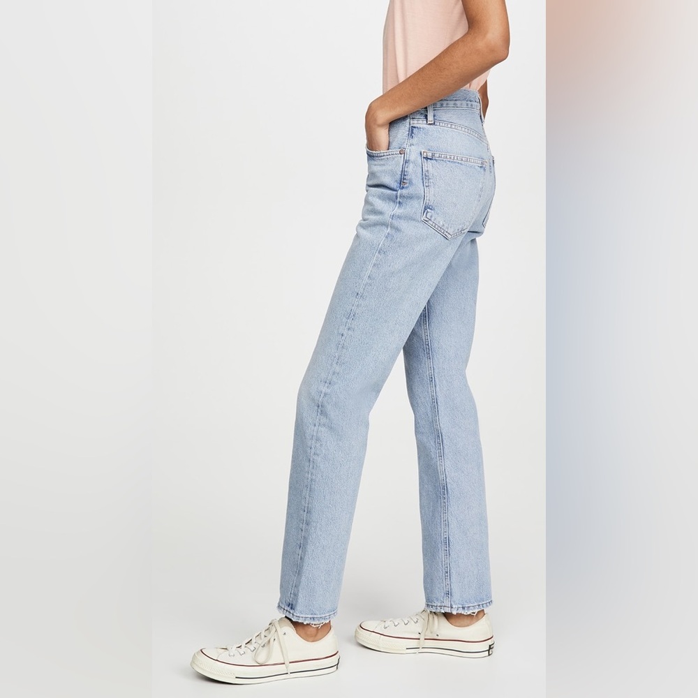 AGOLDE Lana Mid Rise Vintage Straight Jeans - Riptide - NWT! - Picture 2 of 9